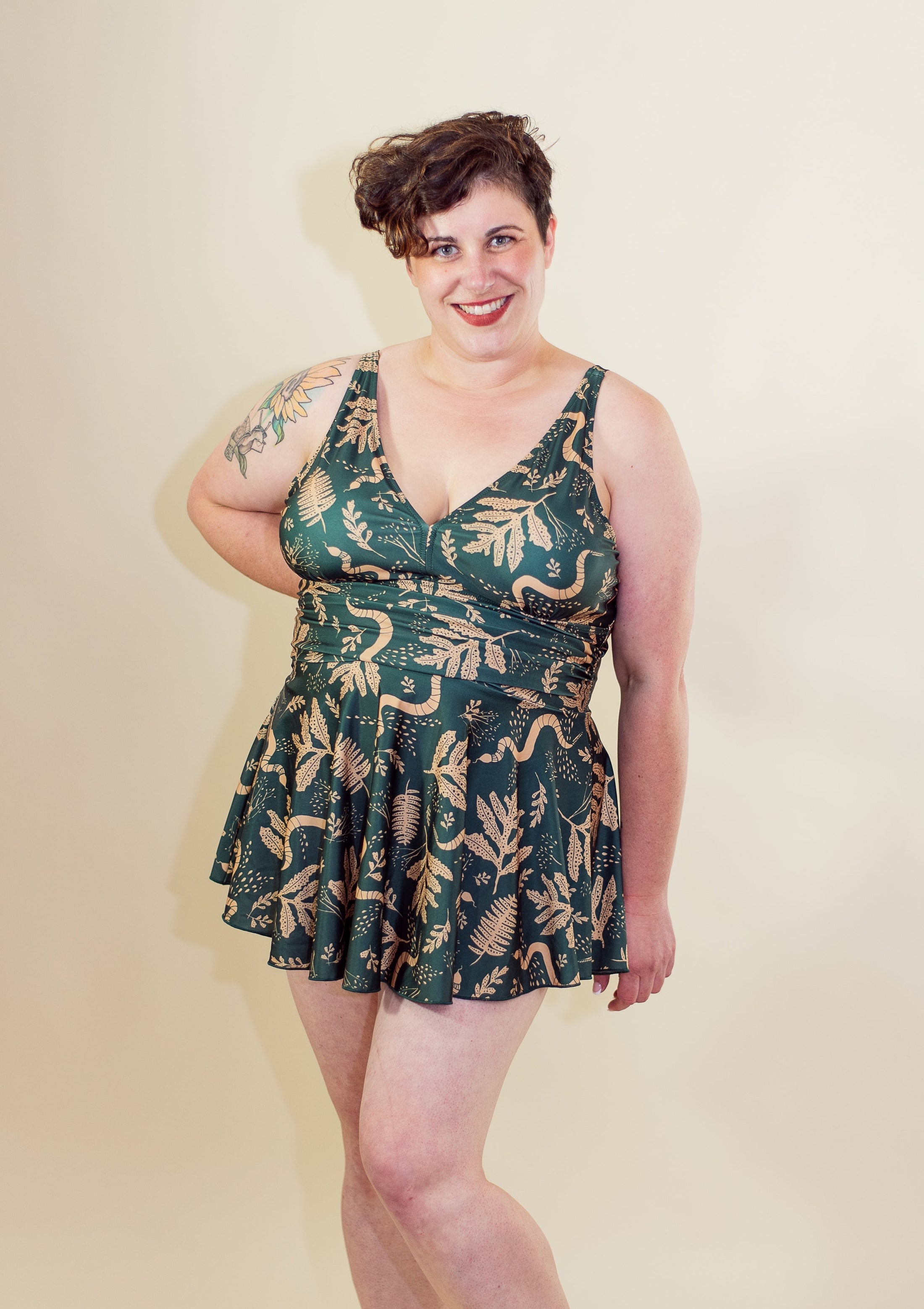 Diana Swim Dress- REPREVE recycled fabric - Tapestry