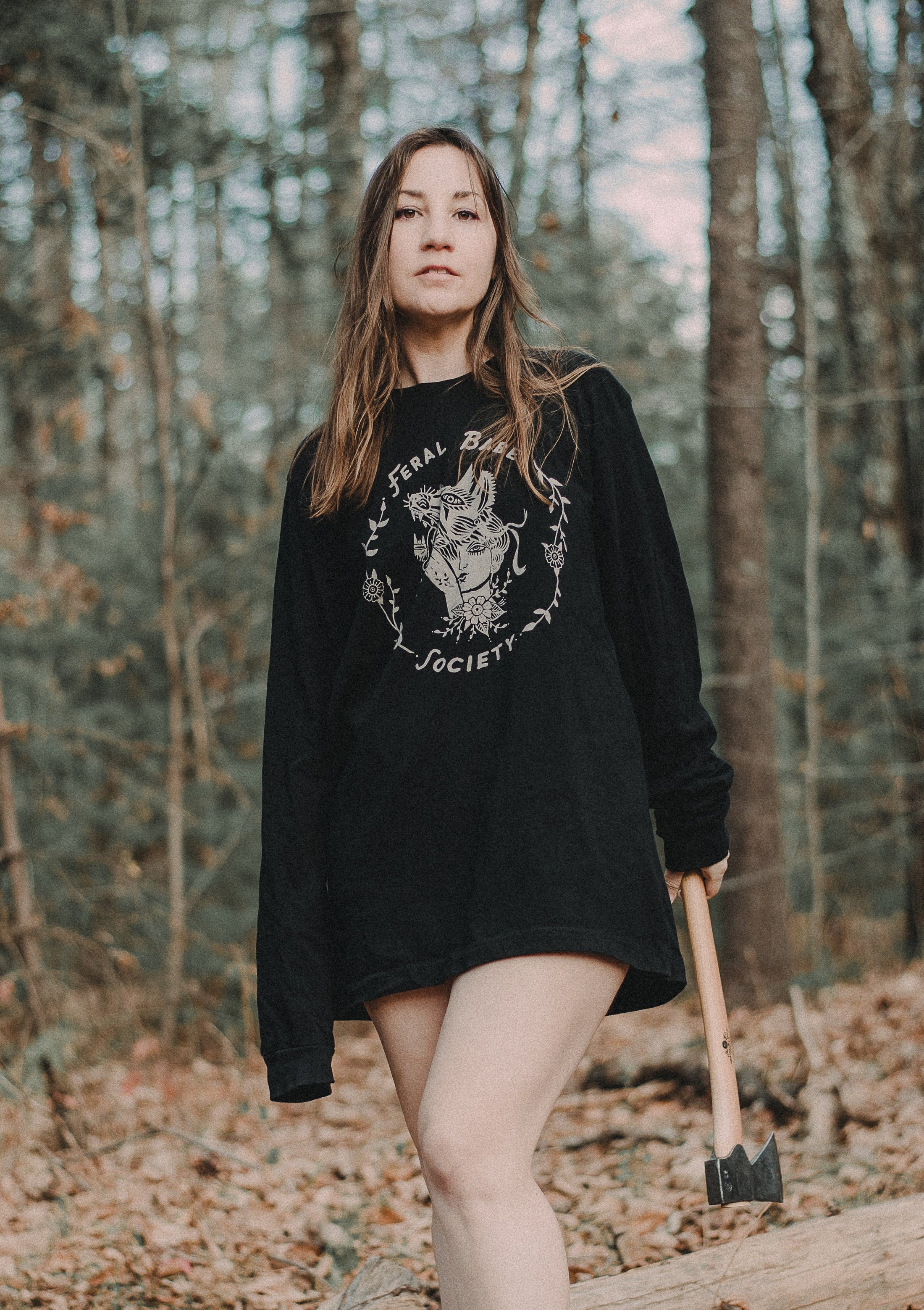 NEW - Feral Babe Society - Vintaged Long Sleeve Shirt Unisex