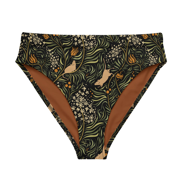 Meadow - Recycled high-waisted cheeky bikini bottom