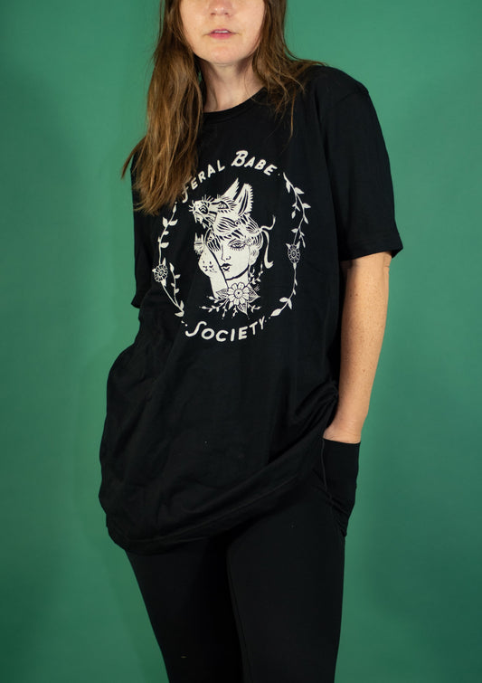 Feral Babe Society - Vintaged Unisex relaxed t-shirt