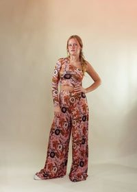 Fruit Queen Blush - Wide-leg Fancy Pants