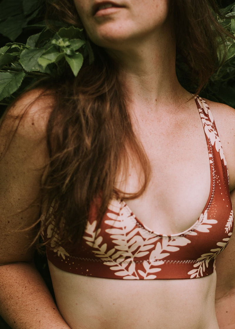 Sundara - Acorn and Creme Recycled padded bikini top