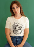 Load image into Gallery viewer, Mostly Trash - Relaxed Womens t-shirt in creme
