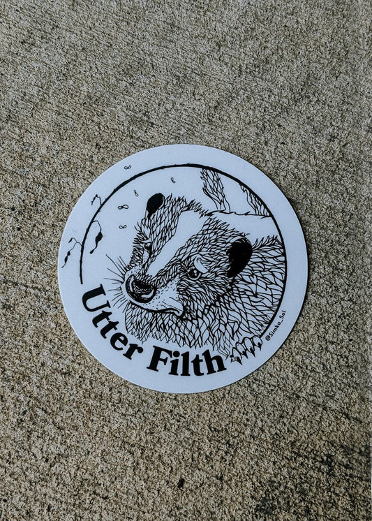 Utter Filth- 3" Vinyl Sticker