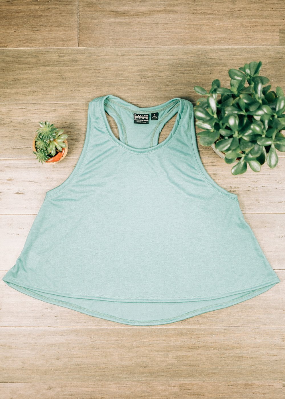 Oona Cropped Racerback Tank - 2 colors