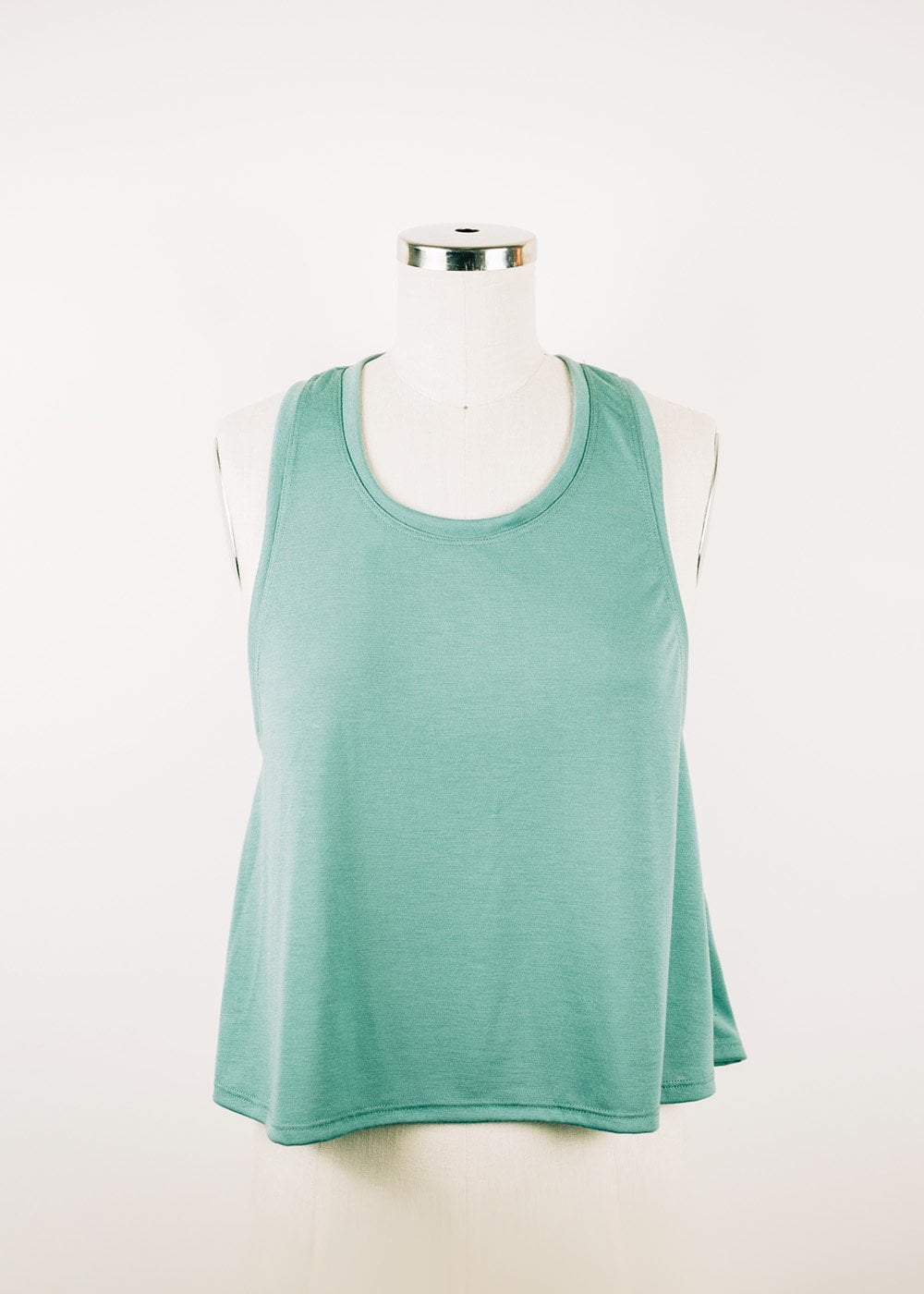 Oona Cropped Racerback Tank - 2 colors