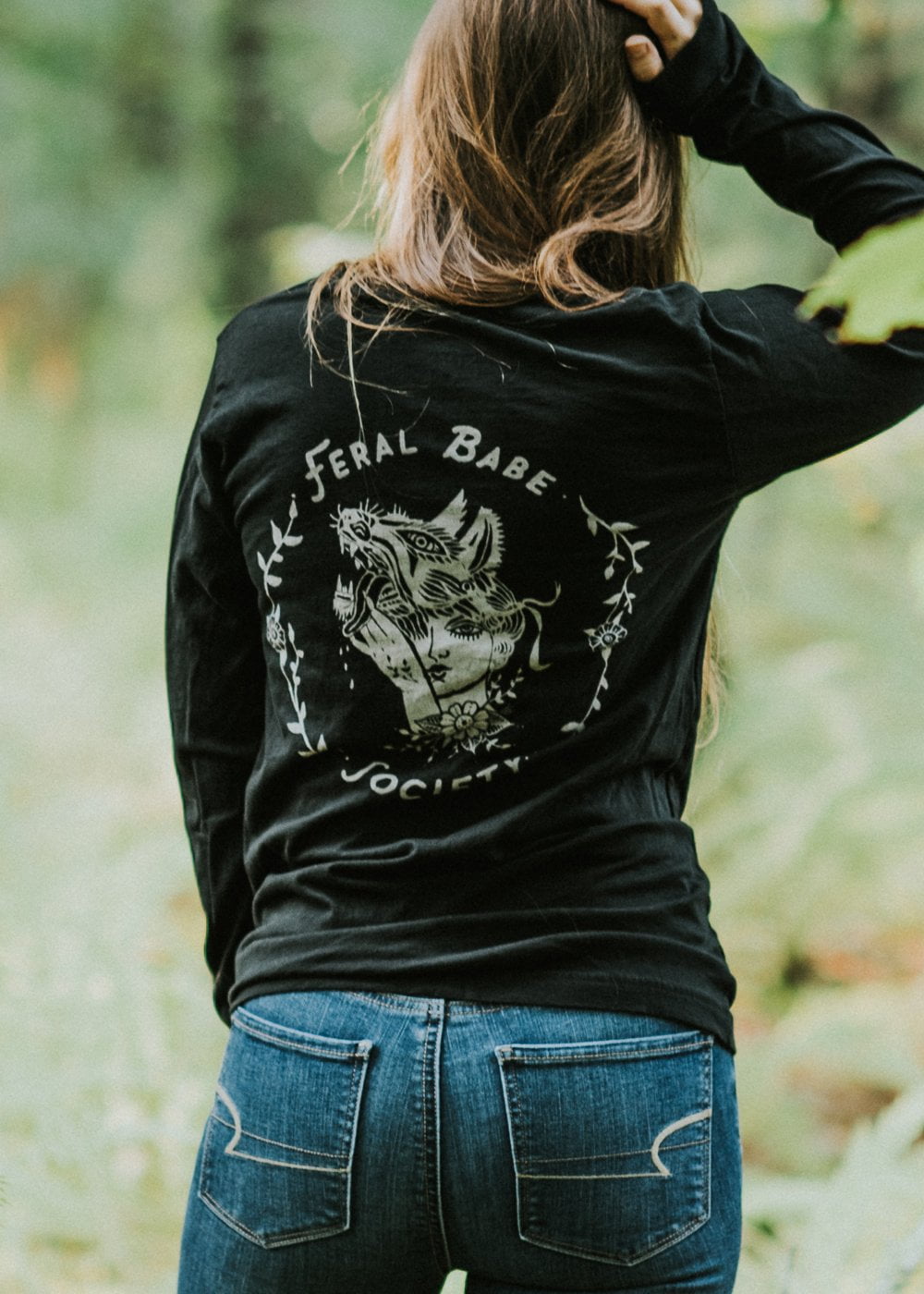 Feral Babe Society - Vintaged Long Sleeve Shirt Unisex