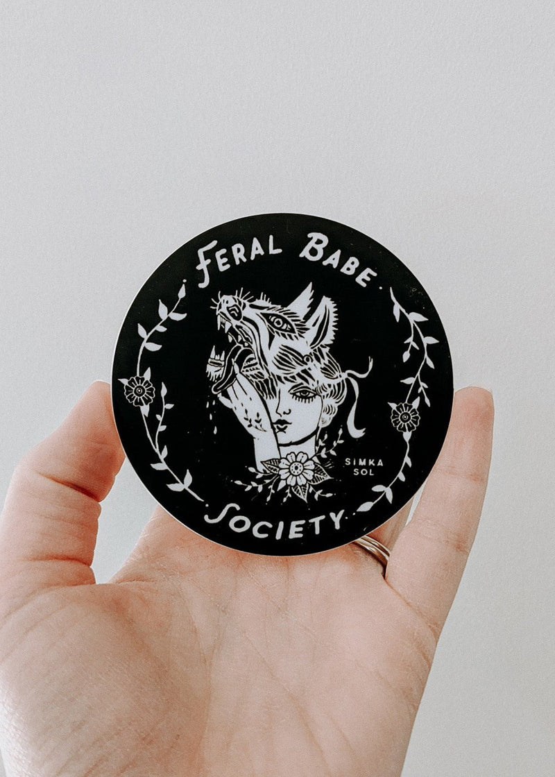 Feral Babe Society - 3" Vinyl Sticker