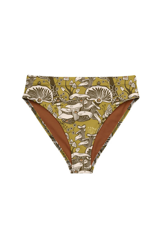 Fungeyes - Ochre - Recycled high-waisted cheeky bikini bottom