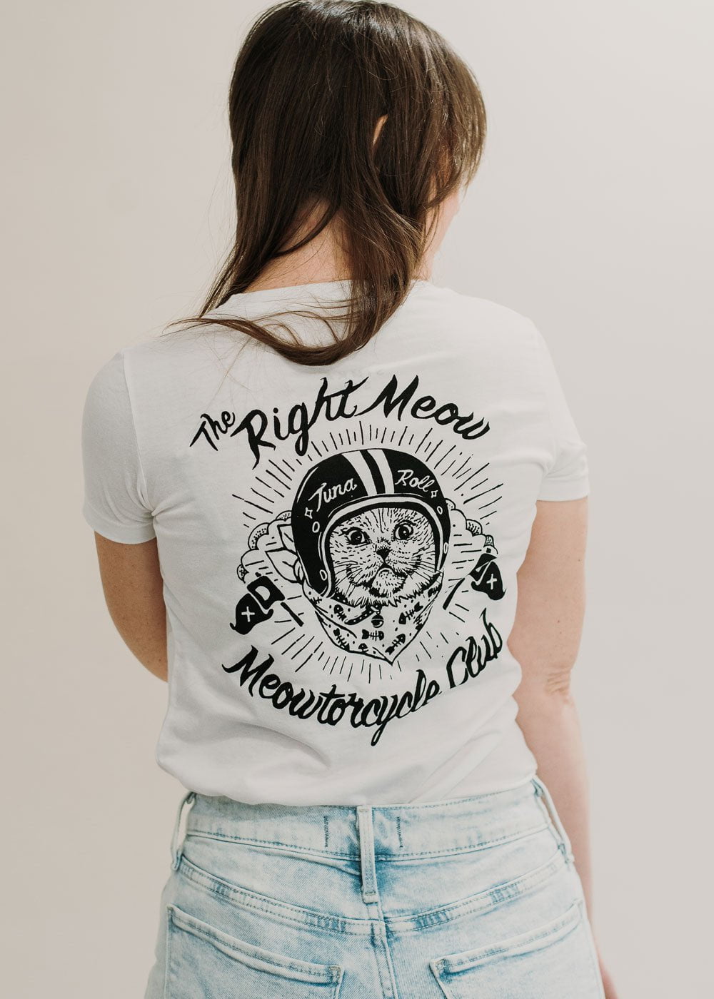 Meowtorcycle Club - vintage cut tee