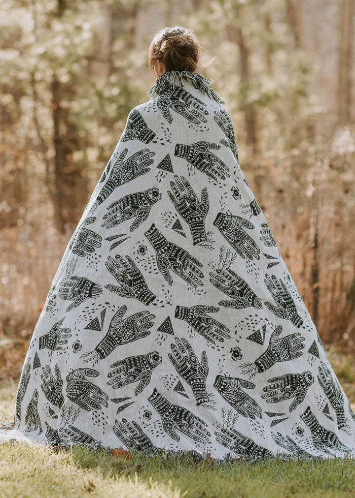 Oracle - woven blanket - Ecru