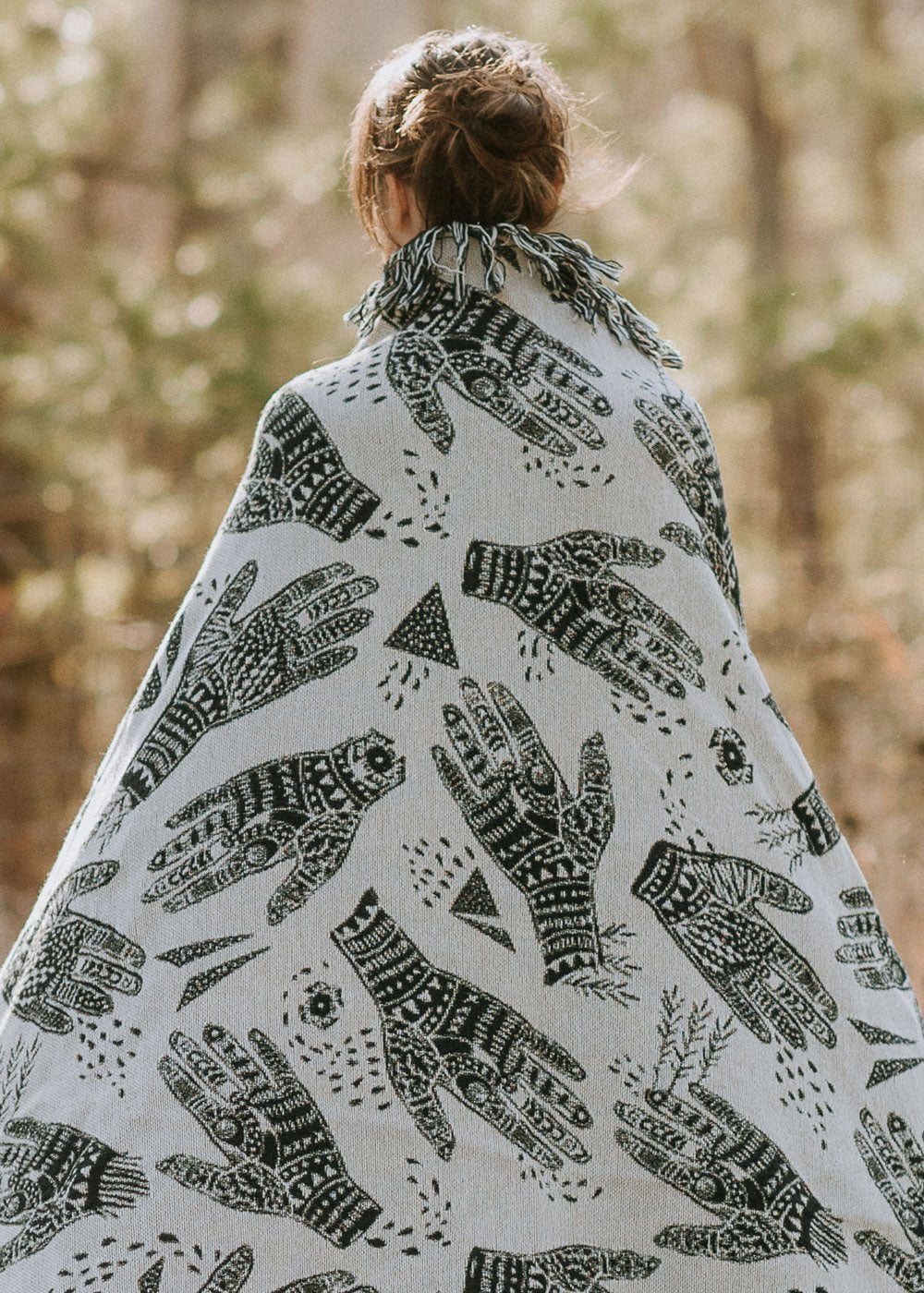 Oracle - woven blanket - Ecru