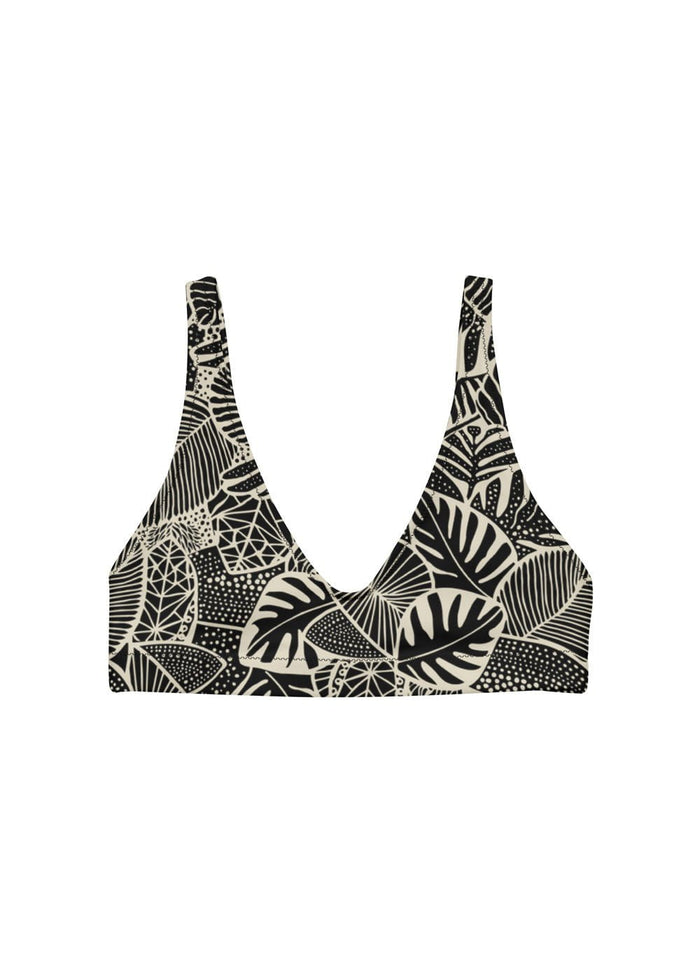 Palm Garden - Recycled bikini top