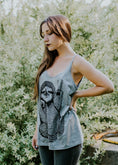 Load image into Gallery viewer, Peace Out Sloth - womens flowy tank top - 5% Donated to Wildlife
