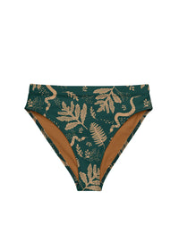 Tapestry - Recycled high-waisted cheeky bikini bottom