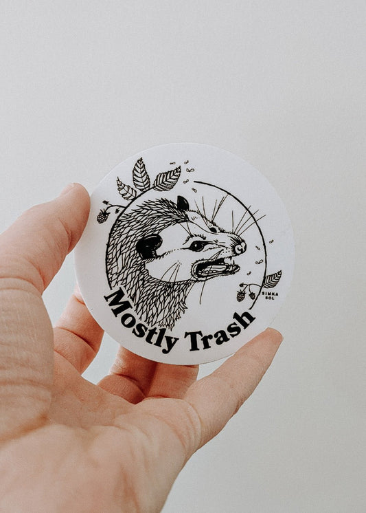 Mostly Trash - 3" Vinyl Sticker